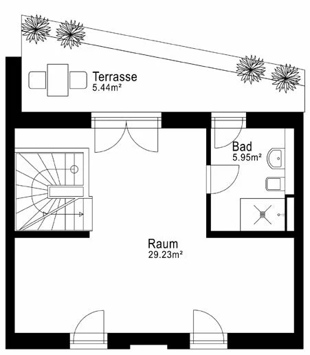 Floor plan, house 2