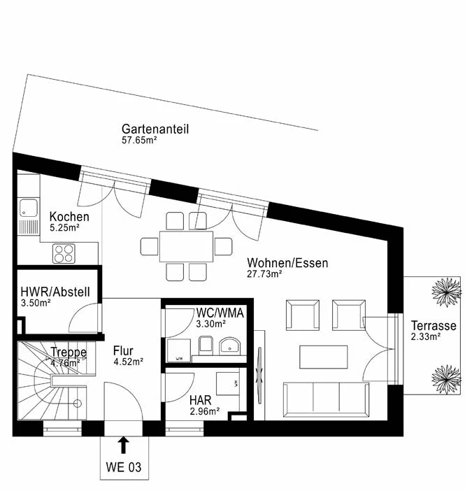 Floor plan, house 3