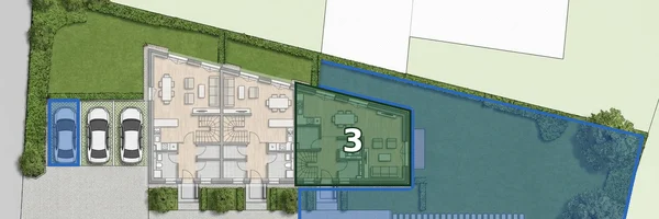 Position of house 3 in the terrace