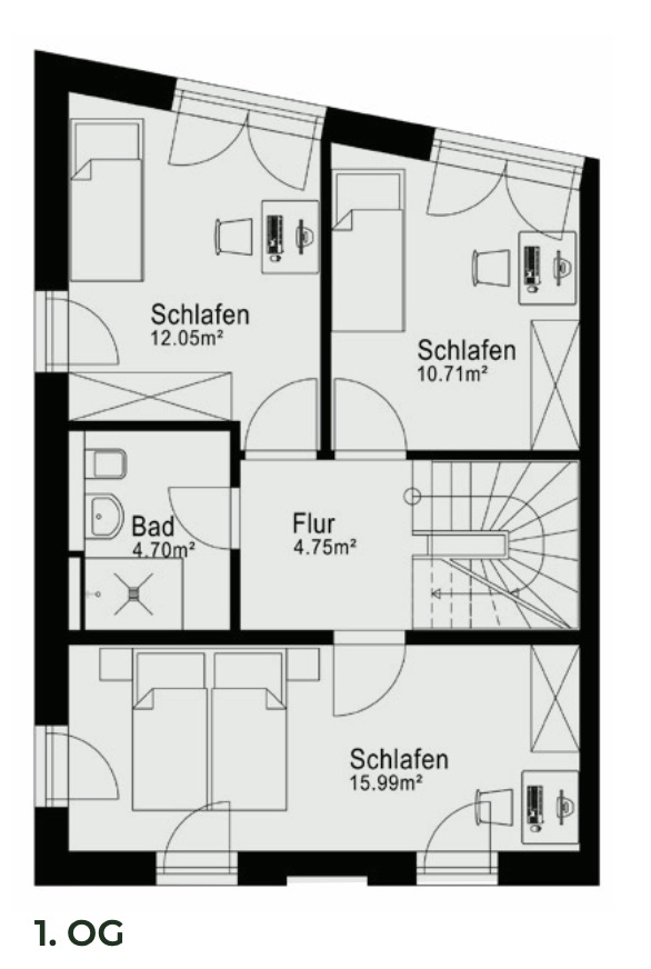 Grundriss Wohnung 2