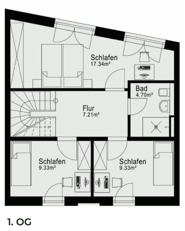 Grundriss Wohnung 2