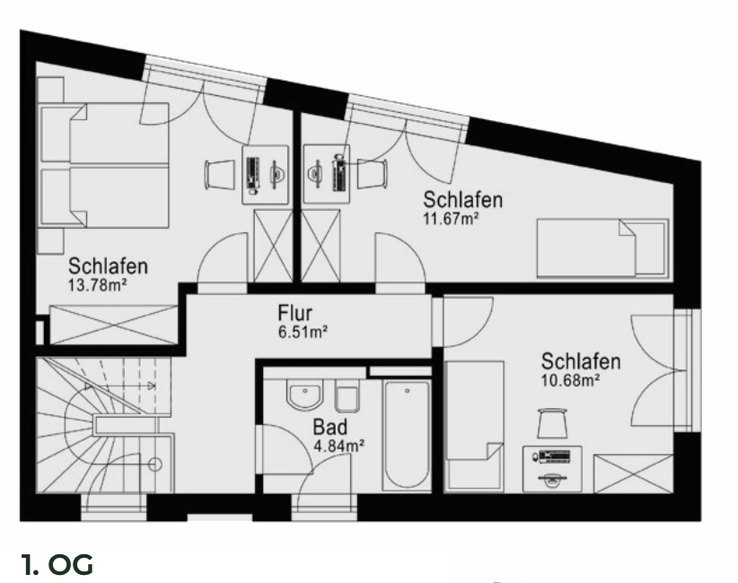 Grundriss Wohnung 2
