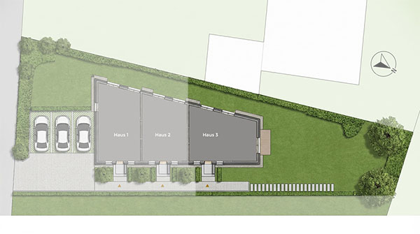 Frontansicht Wohnung 3